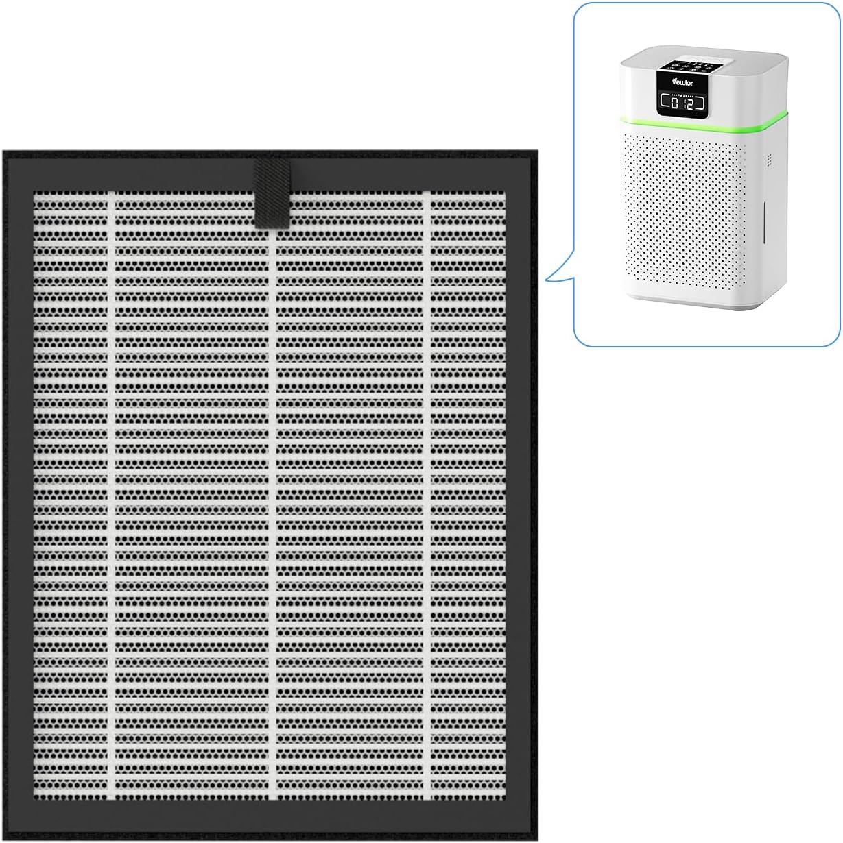 Air Purifier ClearAir-A5 Replacement Filter, VEWIOR H13 True HEPA Air Cleaner Filter (Special for ClearAir-A5 Air Purifier)