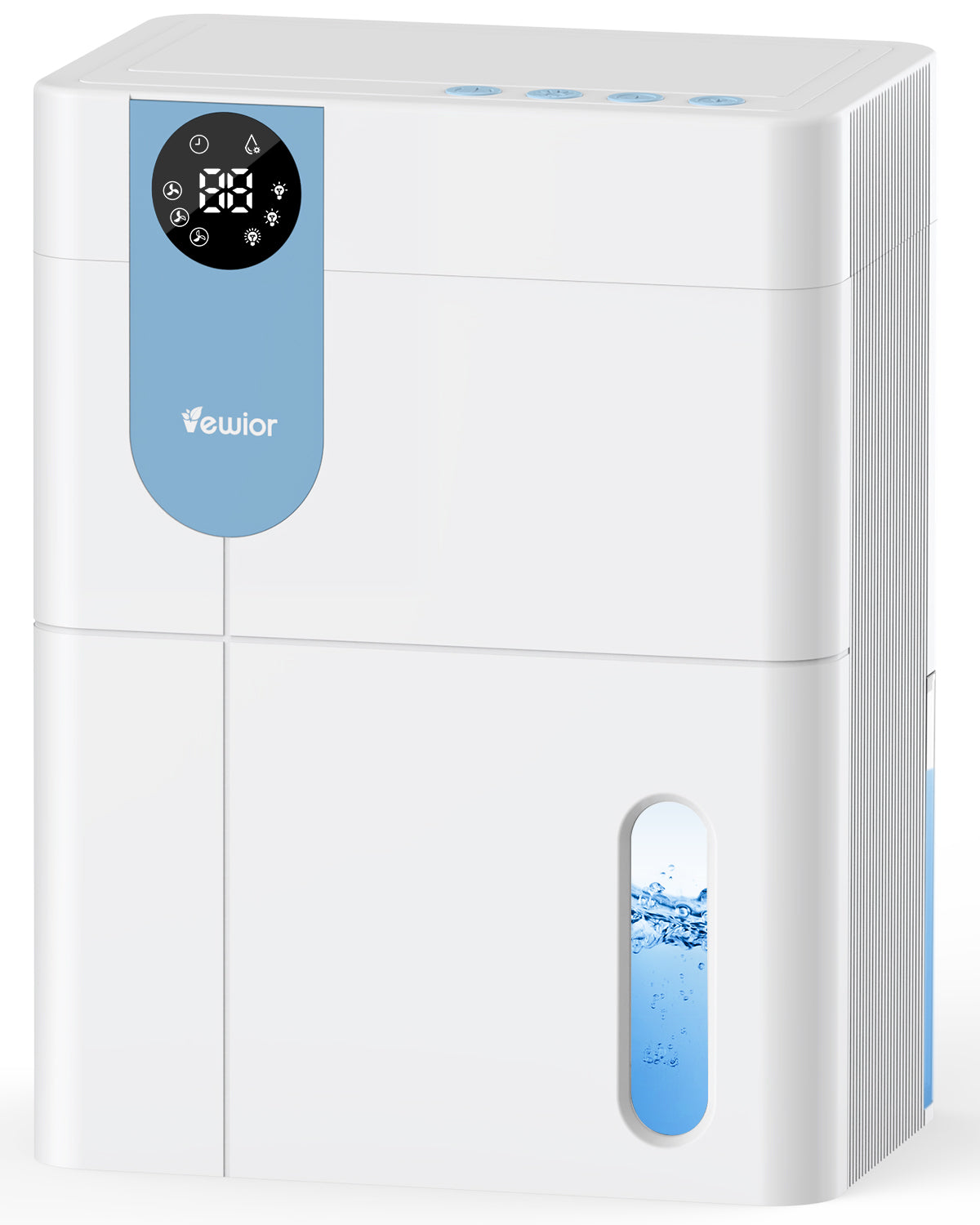 Dehumidifier, VEWIOR 152 OZ Dehumidifiers for Home, Quiet Dehumidifier for Basement with Large Water Tank, Dehumidifiers for Bathroom Bedroom RV Closet with Auto Shut Off and Night Light Vewior