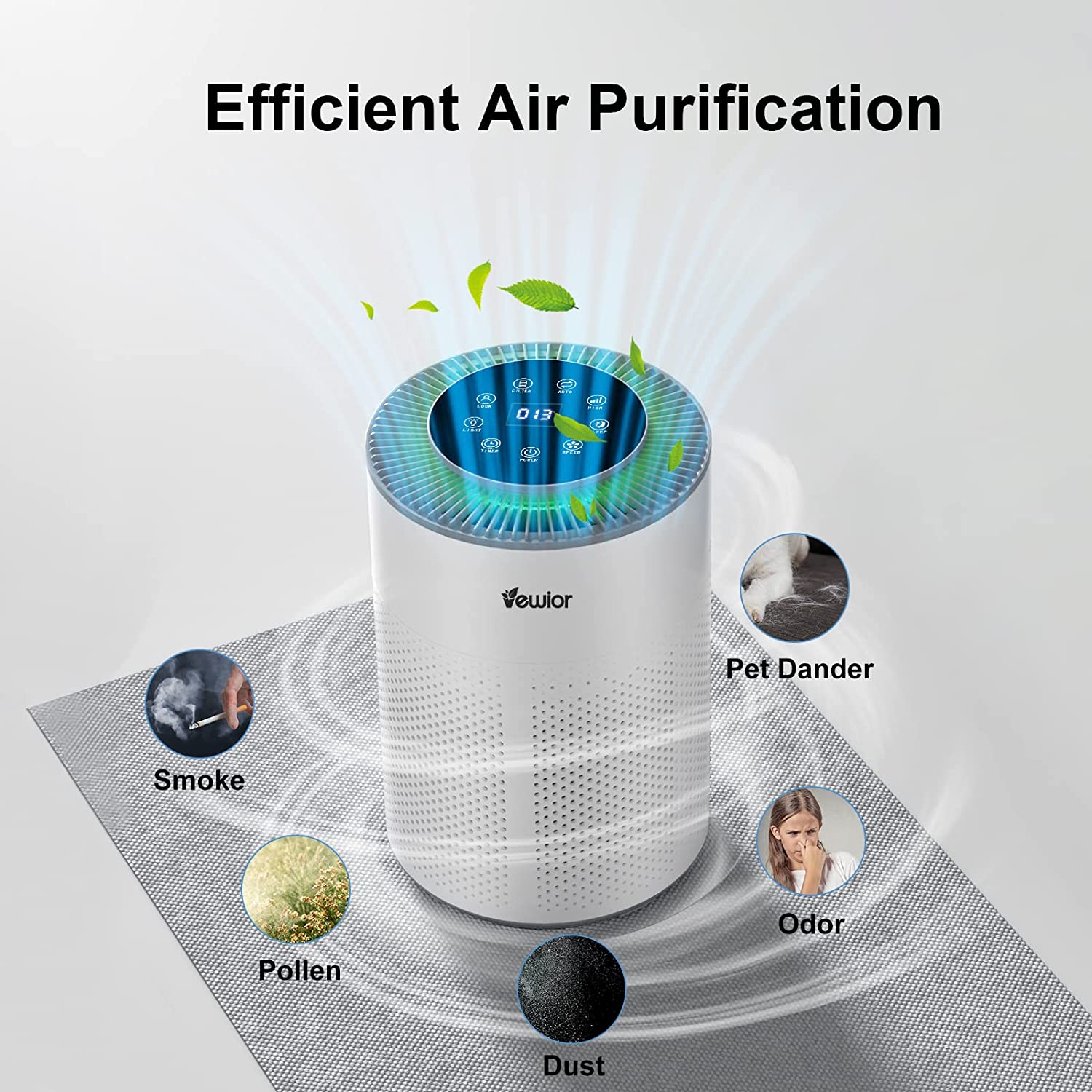 Air Purifiers, Home Air purifier for Large Room Bedroom Up to